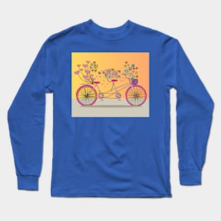 Retro Vintage Bicycle Biker Lover Long Sleeve T-Shirt